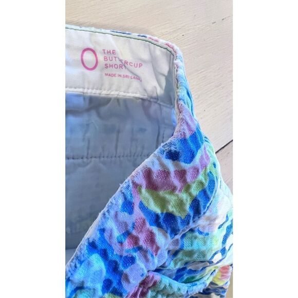 LILLY PULITZER THE BUTTERCUP SHORT CONCH REPUBLIC SCALLOPED TRIM SHORTS SZ 0 - Picture 4 of 8